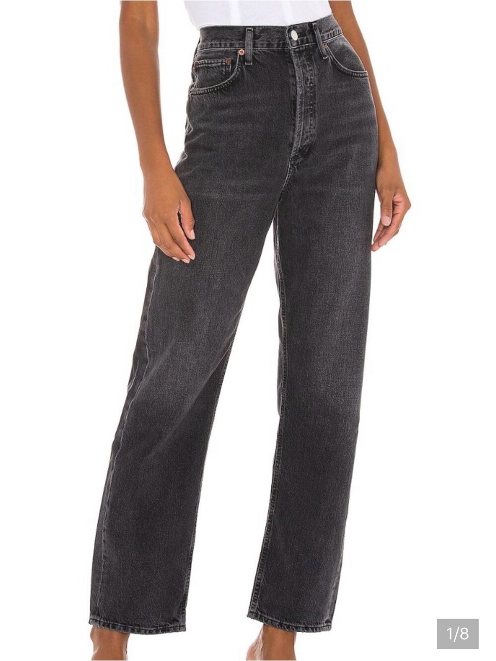 Agolde Black Straight-Leg women’s 90s Jeans